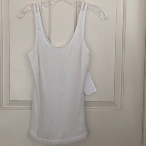 Fabletics White Mesh Tank Top